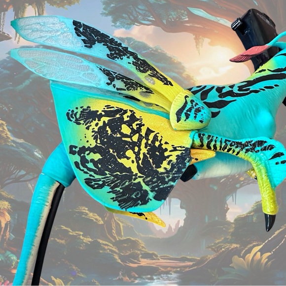 Pandora Avatar ACE Banshee Rookery Green & Yellow Interactive Toy -Without Perch - Picture 3 of 11